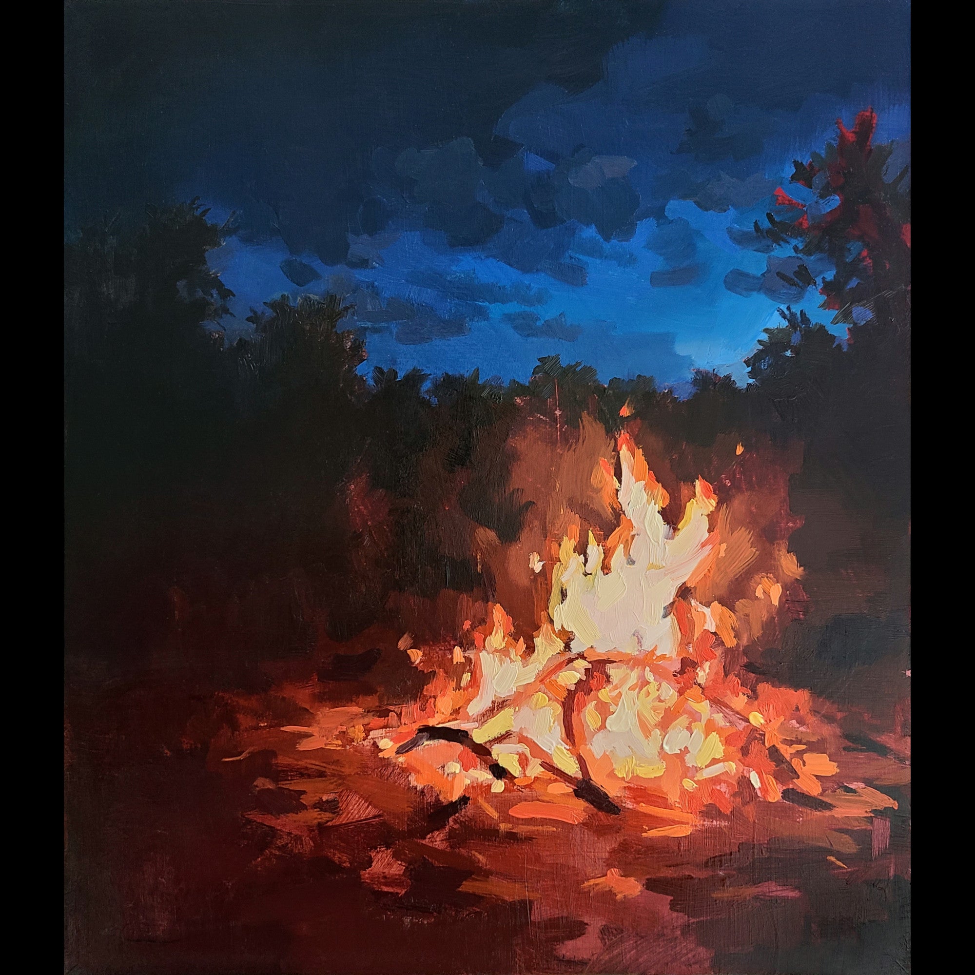 絵画  PARTY FIRE Limited Edition Reproduction Print 
